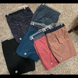 Men’s VUORI KORE Shorts 6 Pair L/XL